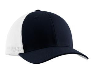 Port Authority Flexfit Mesh Back Cap. C812 True Navy/ White