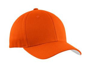 Port Authority Flexfit Cotton Twill Cap. C813 Orange