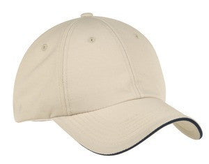 Port Authority Dry Zone Cap.  C838 Stone/ Classic Navy