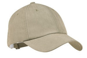 Port Authority Sueded Cap.  C850 Stone