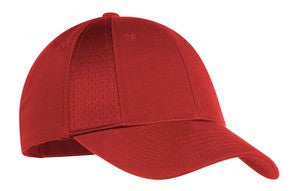 Port Authority Mesh Inset Cap.  C866 Red