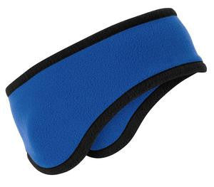 Port Authority Two-Color Fleece Headband. C916 Royal