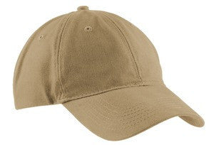 Port & Company - Brushed Twill Low Profile Cap.  CP77 Khaki