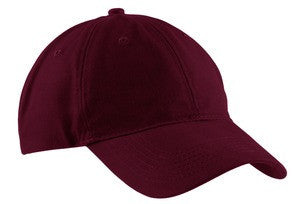 Port & Company - Brushed Twill Low Profile Cap.  CP77 Maroon