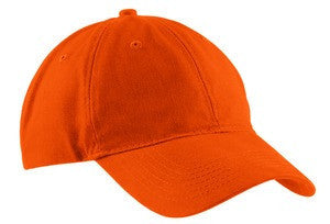 Port & Company - Brushed Twill Low Profile Cap.  CP77 Orange