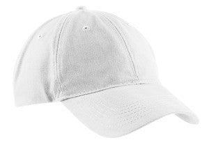 Port & Company - Brushed Twill Low Profile Cap.  CP77 White
