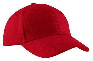 Port & Company - Brushed Twill Cap.  CP82 Red