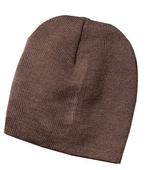 Port & Company - Knit Skull Cap.  CP94 Brown