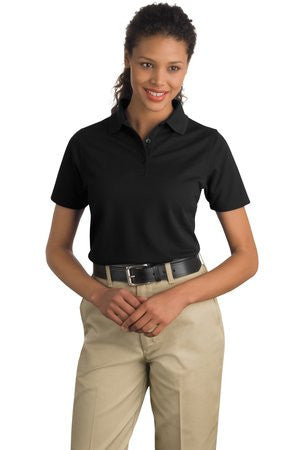 CornerStone - Ladies Industrial Pique Polo. CS403 Black
