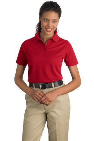 CornerStone - Ladies Industrial Pique Polo. CS403 Red
