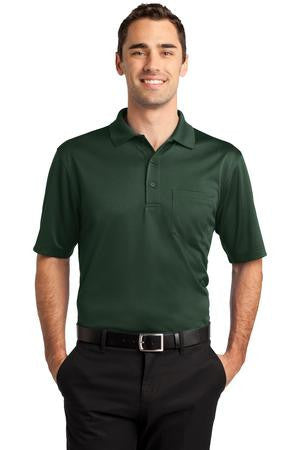 CornerStone Select Snag-Proof Pocket Polo. CS412P Dark green
