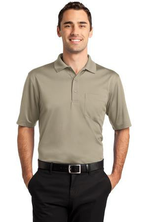 CornerStone Select Snag-Proof Pocket Polo. CS412P Tan