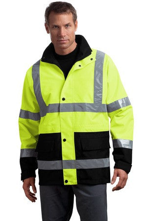 CornerStone - ANSI 107 Class 3 Waterproof Parka. CSJ24 Safety Yellow
