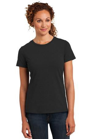 District Made Ladies Perfect Blend Crew Tee. DM108L Black