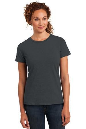 District Made Ladies Perfect Blend Crew Tee. DM108L Charcoal