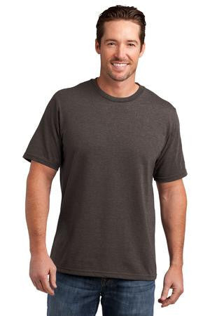 District Made Mens Perfect Blend Crew Tee. DM108 Heathered brown