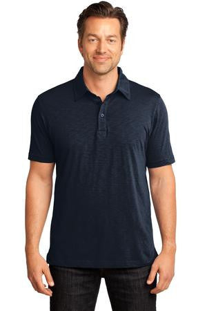 District Made - Mens Slub Polo. DM350 New navy