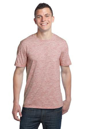 District - Young Mens Extreme Heather Crew Tee DT1000 Deep berry