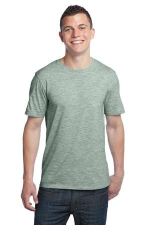 District - Young Mens Extreme Heather Crew Tee DT1000 Green