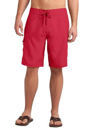 District Young Mens Boardshort. DT1020 Red