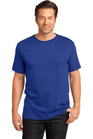 District Made Mens Perfect Weight Crew Tee. DT104 Deep royal