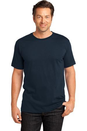 District Made Mens Perfect Weight Crew Tee. DT104 New navy