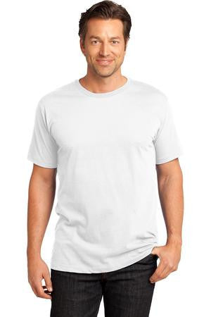 District Made Mens Perfect Weight Crew Tee. DT104 Bright white