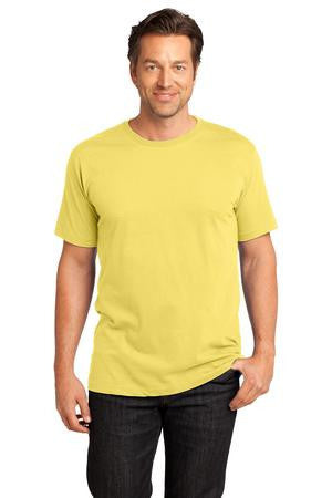 District Made Mens Perfect Weight Crew Tee. DT104 Yellow
