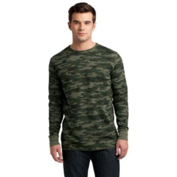 District - Young Mens Long Sleeve Thermal.  DT118 Army Camo