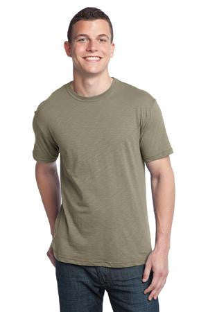 District - Young Mens Slub Crew Neck Tee. DT140 Dusty khaki