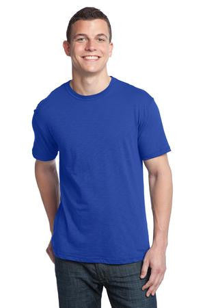 District - Young Mens Slub Crew Neck Tee. DT140 Deep royal
