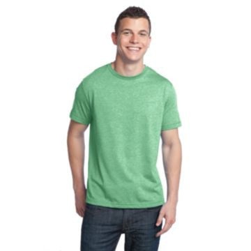 District - Young Mens Tri-Blend Crew Neck Tee. DT142 Green Heather