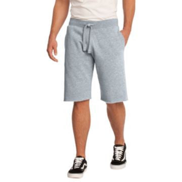 District - Young Mens Core Fleece Short. DT195 Athletic Heather