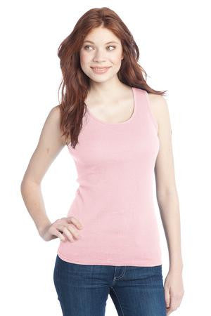 District - Juniors 2x1 Rib Tank.  DT210 Pink
