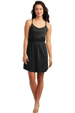 District Juniors Strappy Dress. DT223 Black