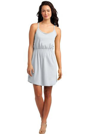 District Juniors Strappy Dress. DT223 White