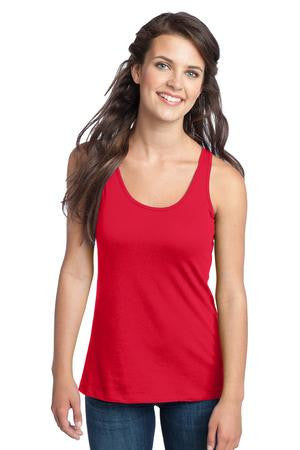 District - Juniors 60/40 Racerback Tank. DT237 New red