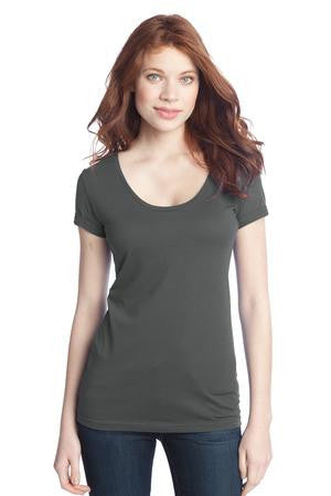 District - Juniors 60/40 Scoop Tee. DT245 Warm grey