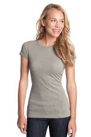District - Juniors Slub Cap Sleeve Crew Tee DT251 Frost grey