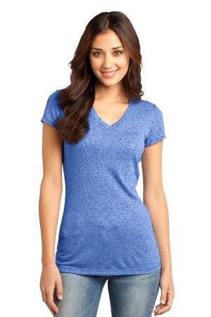 District - Juniors Microburn V-Neck Cap Sleeve Tee. DT261 Deep royal