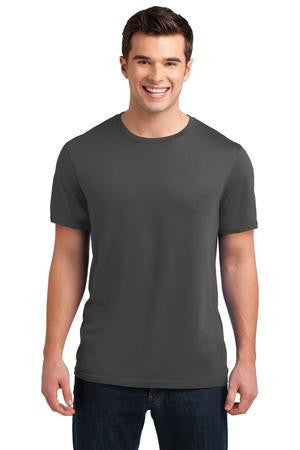 District Young Mens Vintage Wash Crew Tee. DT4000 Warm grey