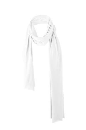 District - Cotton Blend Scarf. DT50 White