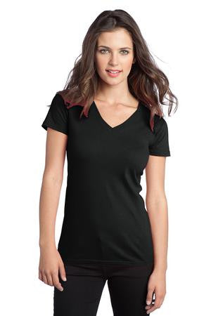 District - Juniors The Concert Tee V-Neck. DT5501 Black