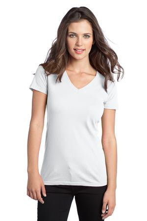 District - Juniors The Concert Tee V-Neck. DT5501 White