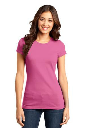 District - Juniors Very Important Tee. DT6001 True pink