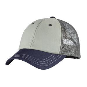 District - Tri-Tone Mesh Back Cap DT616 Chrome/New Navy/Charcoal