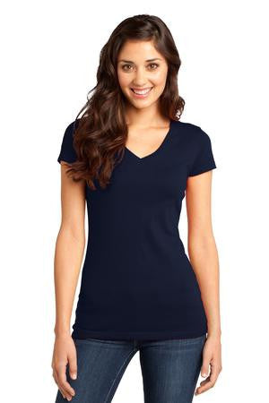 District - Juniors Very Important Tee V-Neck. DT6501 New navy
