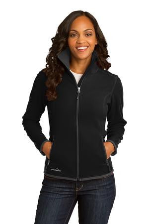 Eddie Bauer Ladies Full-Zip Vertical Fleece Jacket. EB223 Black