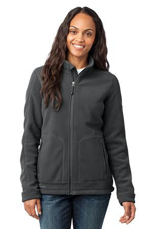 Eddie Bauer - Ladies Wind Resistant Full-Zip Fleece Jacket. EB231 Iron gate