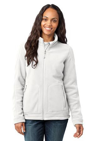 Eddie Bauer - Ladies Wind Resistant Full-Zip Fleece Jacket. EB231 Off white